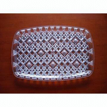  Crystal Clear Plastic Rectangular Tray (Crystal Clear прямоугольных пластиковых лотков)