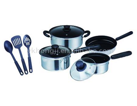  10pcs Aluminum Cookware Set