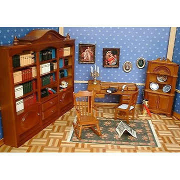  1:12 Scale Library Room (1:12 Scale Library Room)