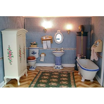 1:12 Scale Bathroom Set (1:12 Scale Set de bain)