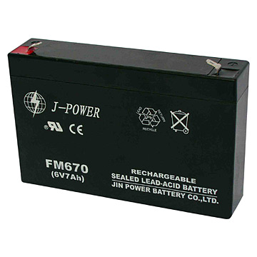  Sealed Lead-Acid Battery (6V, 7Ah)