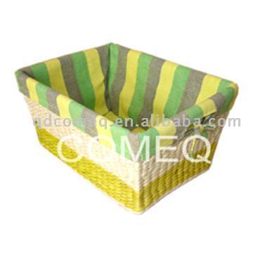  Multi-Use Corn Husk Basket with Lining