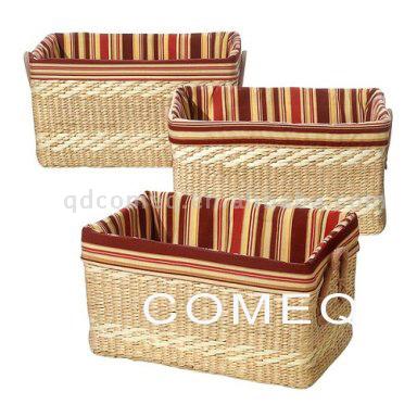  Grass Woven Storage Basket (Sparterie Panier de rangement)