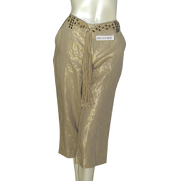  Linen Gold Foil Pants ( Linen Gold Foil Pants)