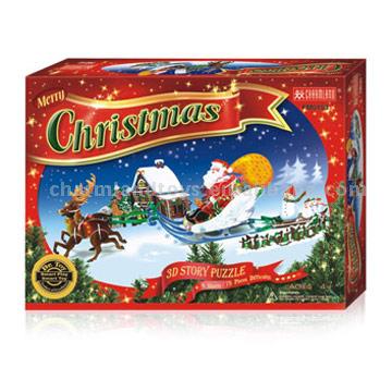  3D Story Puzzles (Merry Christmas) (3D-Puzzles Story (Merry Christmas))