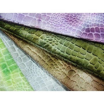  100% Polyester Fabric Dyed by Handwork and Embossed (100% полиэстер, ткань крашеный от ручной работы и с тиснением)