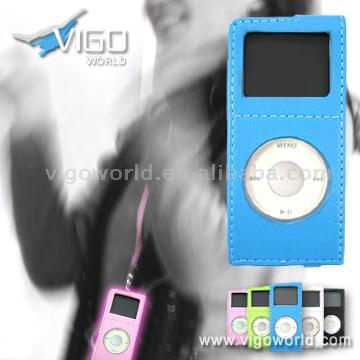  New iPod Nano Compatible Imitated Leather MP3 Case (Новые Ipod Nano Совместимые Imitated кожа MP3 дело)