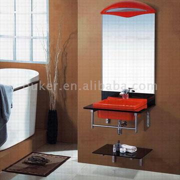  Contemporary Modern Glass Bathroom Vanity (Contemporary Modern Glass Bathroom Vanity)