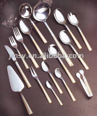  Gold Coated Flatware (Золото покрытием столовые приборы)