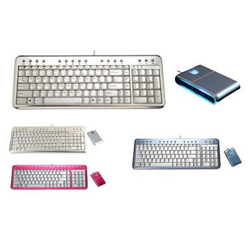  Slim Aluminium Keyboard And Slim Mouse (Тонкий алюминиевый клавиатуру и мышь Slim)