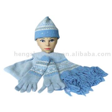  Angora Pattern Beanie (Angora Pattern Beanie)