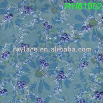  Net Embroidered Fabric ( Net Embroidered Fabric)