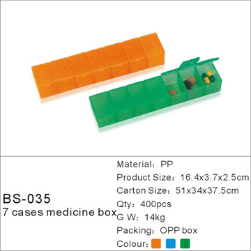  Pill Box, Medicine Box, Pill Case, 7days Pill Box, Medicine Case ( Pill Box, Medicine Box, Pill Case, 7days Pill Box, Medicine Case)