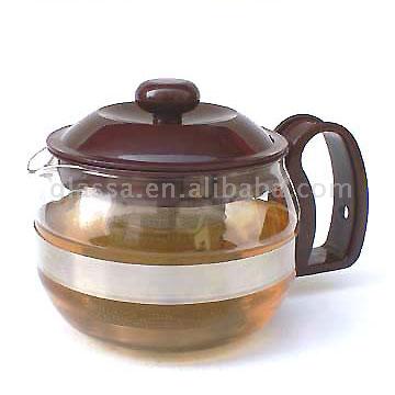 Glas-und Kunststoff-Teekanne mit Filter (Glas-und Kunststoff-Teekanne mit Filter)
