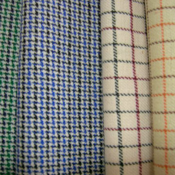  Woolen Checked Fabric