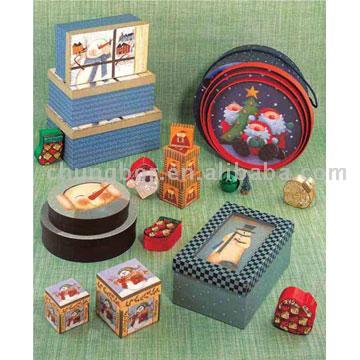  Christmas Nesting Boxes (Рождественские Верстка коробки)