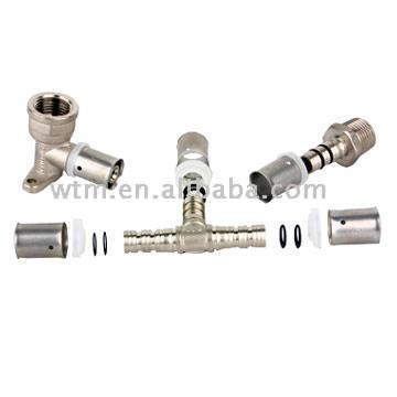  Brass Fittings with Stainless Steel Sleeves and Molar (Messing Verschraubungen mit Edelstahl-Hülsen und Molar)