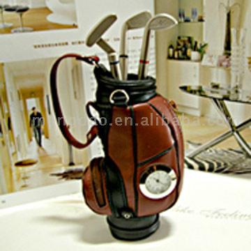  Golf Penholder with Watch ( Golf Penholder with Watch)