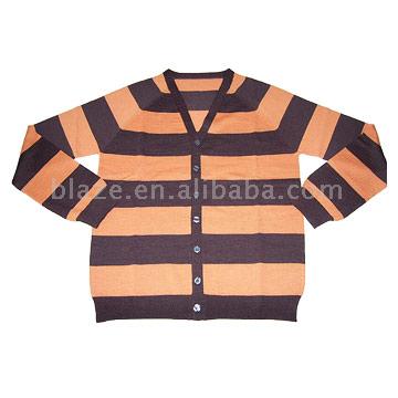  Mens` Striped Varsity Cardigan ( Mens` Striped Varsity Cardigan)
