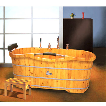  Wooden Bathtub