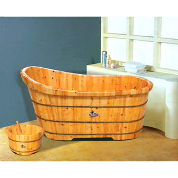  Wooden Bathtub