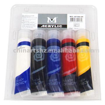  5pcs Acrylic Paints Set in Bubble Pack (5 шт Акриловые краски в Bubble Установить обновления)