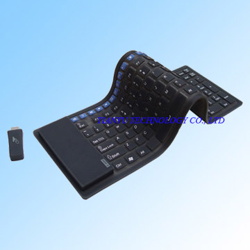  Flexible Silicone Wirless Multimedia Keyboard