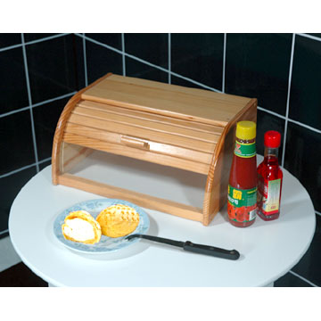  Wooden Bread Holder Box (Деревянный хлеб Организатор Box)