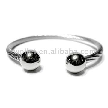 Edelstahl Armreif mit Magneten (Edelstahl Armreif mit Magneten)