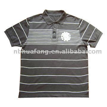  Men Striped Polo Shirt ( Men Striped Polo Shirt)