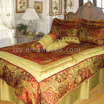  Chenille Jacquard 7pcs Bedding Set