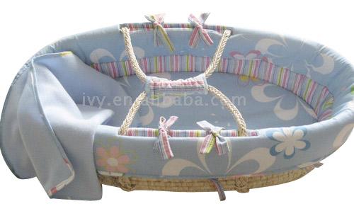  Maize Husk Baby Basket with Liner (Maïs Husk Baby Basket avec doublure)