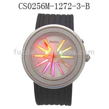  Analog Flash Light Watch
