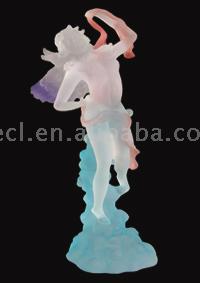  Frosted Polyresin Angel