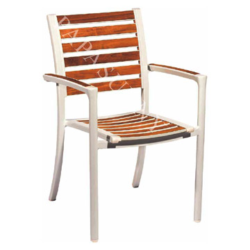  Aluminum & Teak Armchair