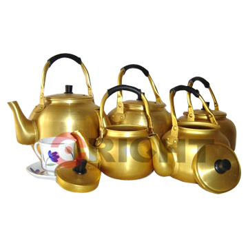  Aluminum Golden Tea Kettle (Aluminium Golden Bouilloire)