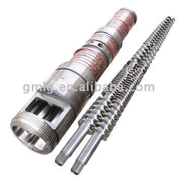  Screw and Barrel for Conical-Twin Screw Extruder ( Screw and Barrel for Conical-Twin Screw Extruder)