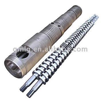  Screw and Barrel for Conical-Twin Screw Extruder ( Screw and Barrel for Conical-Twin Screw Extruder)