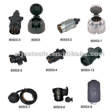  7-Pin Trailer Plug & Socket (7-Pin Trailer Plug & Sockel)
