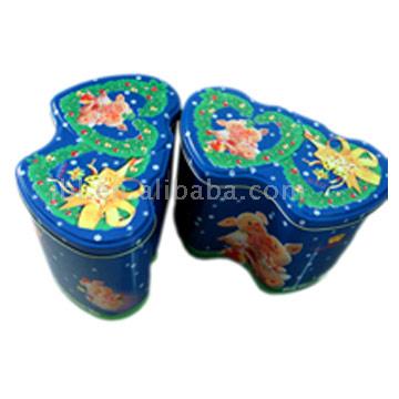  Heart-Shape Tin Box