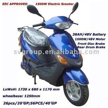  EEC / COC 1,500W Electric Scooter Motorcycle ( EEC / COC 1,500W Electric Scooter Motorcycle)