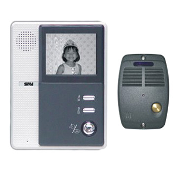 4 "B / W Wired Hands-Free Video Door Phone (4 "B / W Wired Hands-Free Video Door Phone)