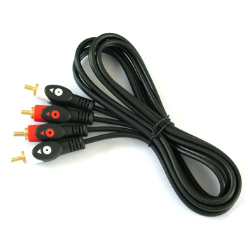  2RCA Plug to 2RCA Plug Cable (Double Color) ( 2RCA Plug to 2RCA Plug Cable (Double Color))