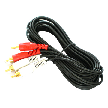  2RCA Plug to 2RCA Plug Cable (2RCA jack de 2RCA Cable Plug)