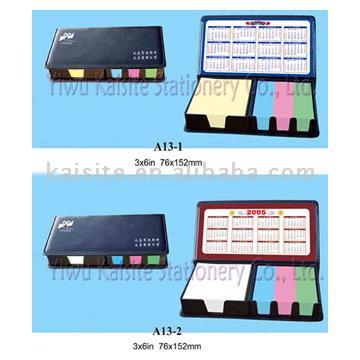  Sticky Note in Double Leather Case