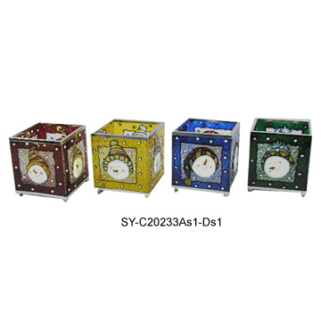  3" Votive Stained Glass Candle Holder ( 3" Votive Stained Glass Candle Holder)