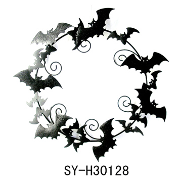 Metal Bat Wreath ( Metal Bat Wreath)