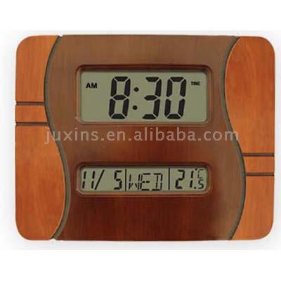 LCD Wooden Clock (IS-C615) (ЖК деревянные часы (IS-C615))