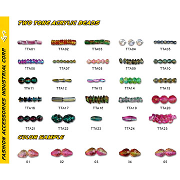  Two Tone Acrylic Bead ( Two Tone Acrylic Bead)