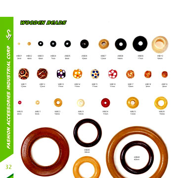  Wooden Bead & Ring ( Wooden Bead & Ring)
